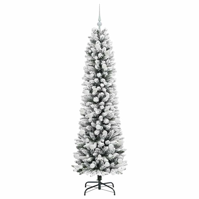 Albero di Natale artificiale con 300 LED Verde e bianco 180 cm 3396108