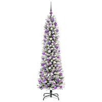 Albero di Natale artificiale con 300 LED Verde e bianco 180 cm 3396111
