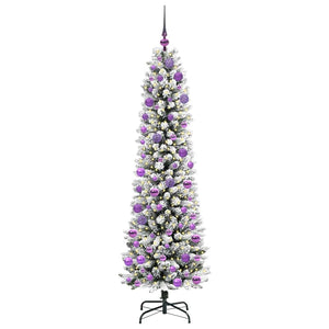 Albero di Natale Artificiale-Albero Natalizio con 300 LED Bianco 180 cm 723966