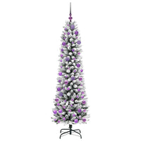 Albero di Natale artificiale con 300 LED Verde e bianco 180 cm 3396111