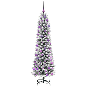 Albero di Natale artificiale con 300 LED Verde e bianco 180 cm 3396111