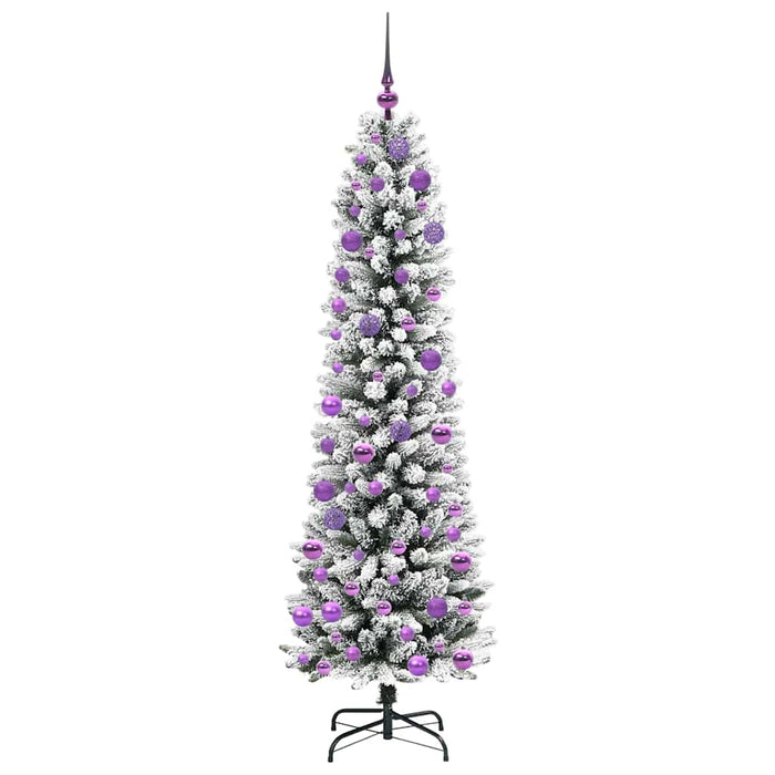 Albero di Natale artificiale con 300 LED Verde e bianco 180 cm 3396111