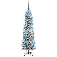Albero di Natale Artificiale-Albero Natalizio con 300 LED Bianco 180 cm 534237