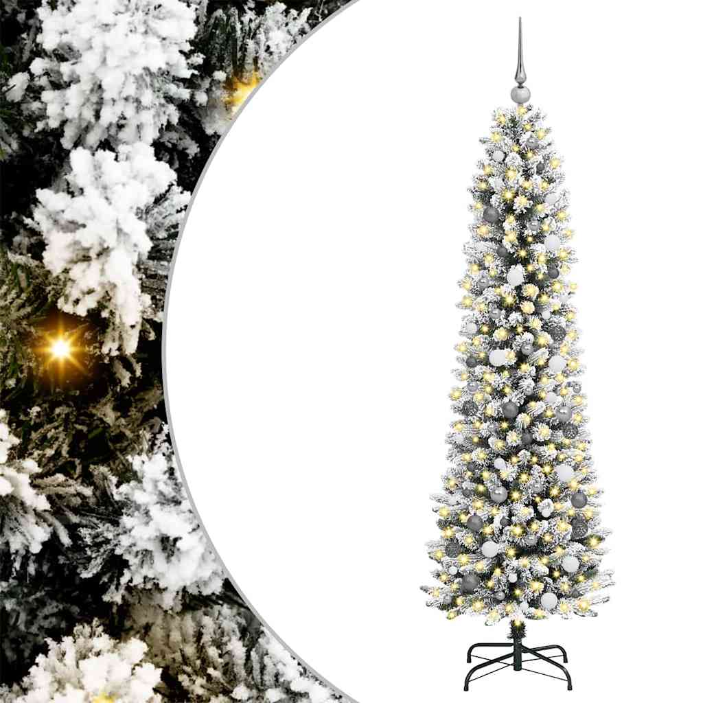 Albero di Natale snodato Bianco 210 cm PVC 3396116