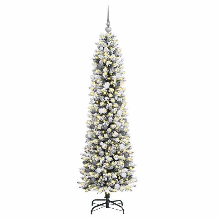 Albero di Natale snodato Bianco 210 cm PVC 3396116