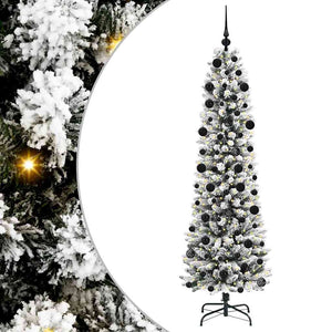 Albero di Natale artificiale con 300 LED Verde e bianco 210 cm 3396118