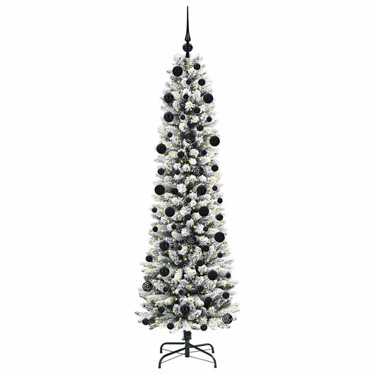 Albero di Natale Artificiale-Albero Natalizio con 300 LED Bianco 210 cm 389521