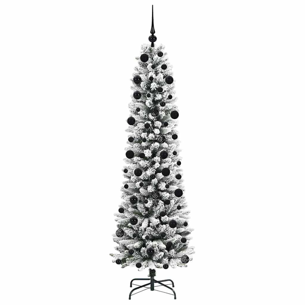 Albero di Natale artificiale con 300 LED Verde e bianco 210 cm 3396118