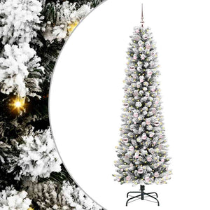 Albero di Natale Artificiale-Albero Natalizio con 300 LED Bianco 210 cm 208504