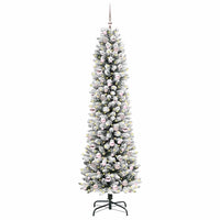 Albero di Natale Artificiale-Albero Natalizio con 300 LED Bianco 210 cm 208504