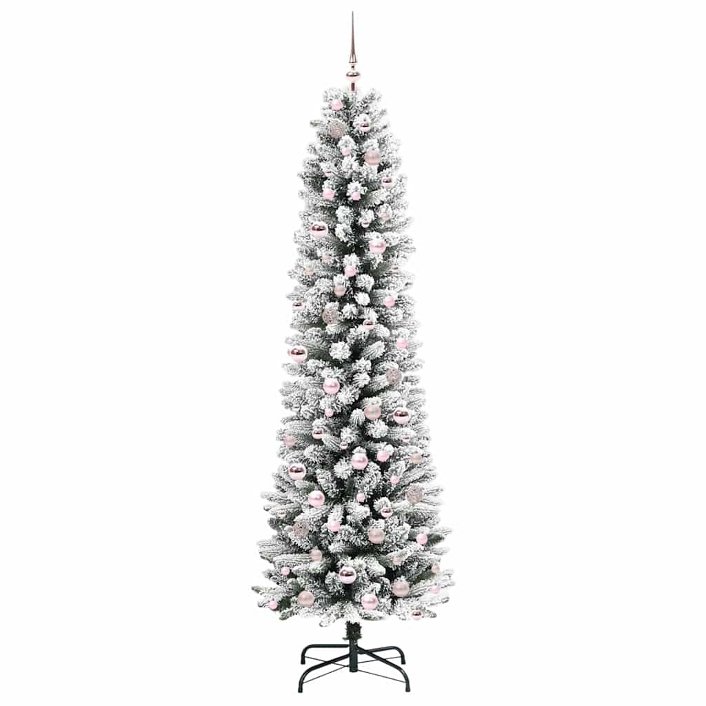 Albero di Natale artificiale con 300 LED Verde e bianco 210 cm 3396119