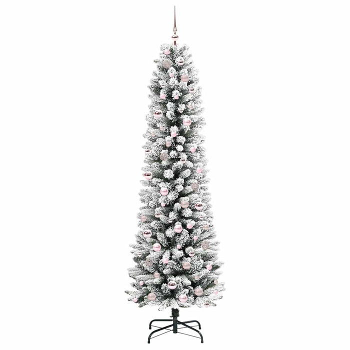 Albero di Natale artificiale con 300 LED Verde e bianco 210 cm 3396119