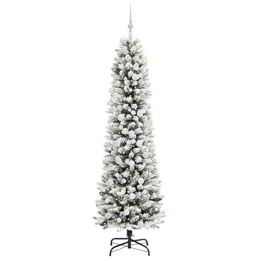 Albero di Natale Artificiale-Albero Natalizio con 300 LED Bianco 210 cm 946337