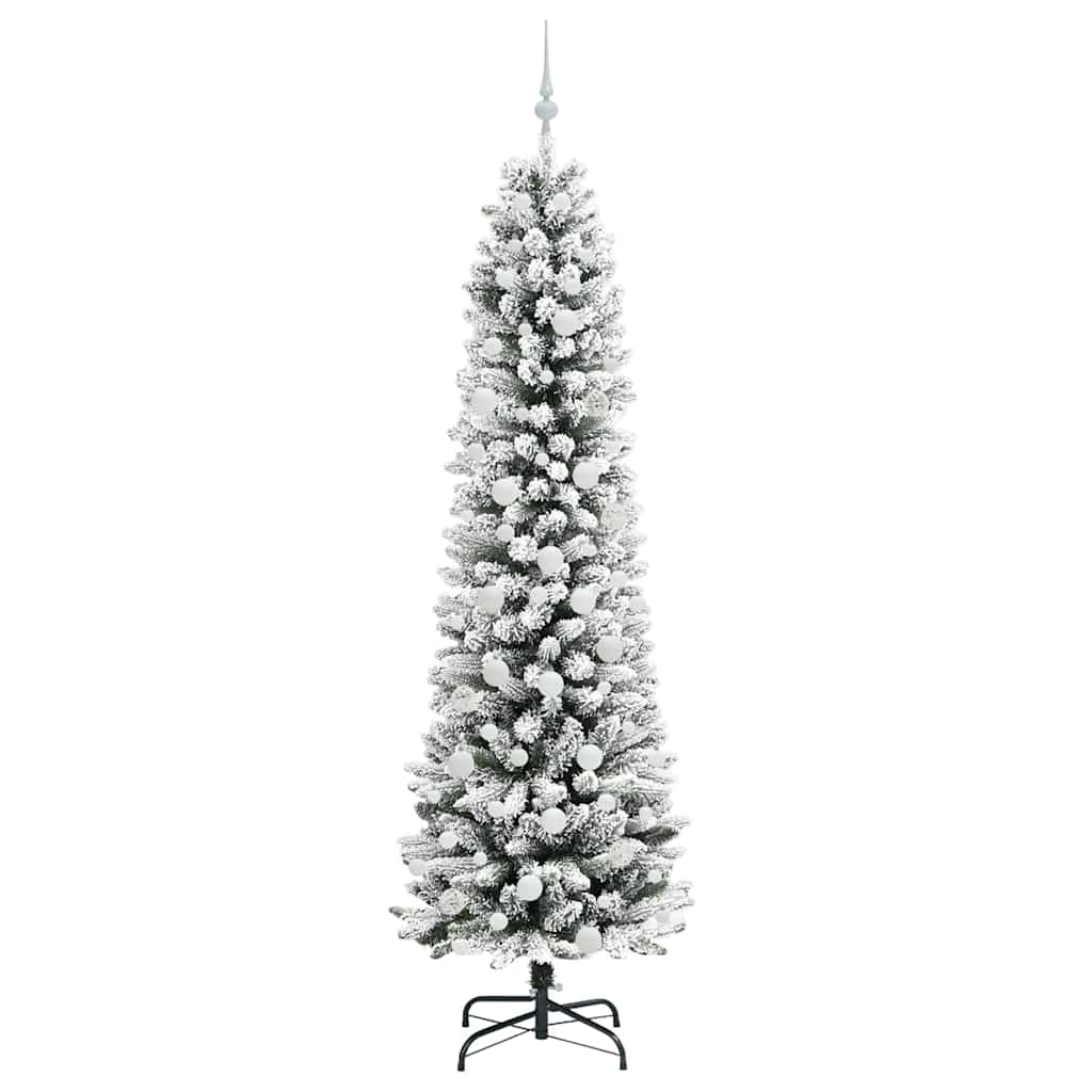 Albero di Natale artificiale con 300 LED Verde e bianco 210 cm 3396120