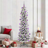 Albero di Natale artificiale con 300 LED Verde e bianco 210 cm 3396123