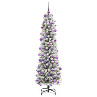 Albero di Natale Artificiale-Albero Natalizio con 300 LED Bianco 210 cm 488993