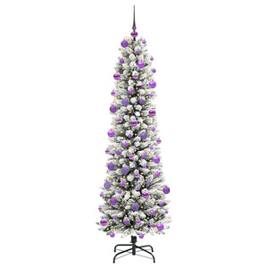 Albero di Natale Artificiale-Albero Natalizio con 300 LED Bianco 210 cm 488993