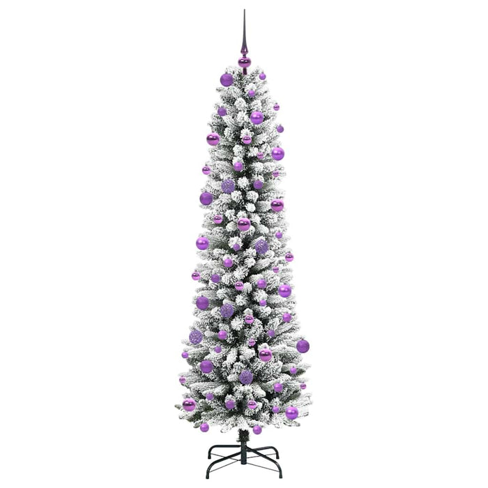 Albero di Natale artificiale con 300 LED Verde e bianco 210 cm 3396123