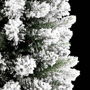 Albero di Natale artificiale con 300 LED Verde e bianco 210 cm 3396124