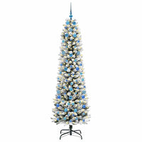 Albero di Natale Artificiale-Albero Natalizio con 300 LED Bianco 210 cm 670437