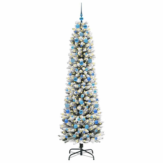 Albero di Natale Artificiale-Albero Natalizio con 300 LED Bianco 210 cm 670437