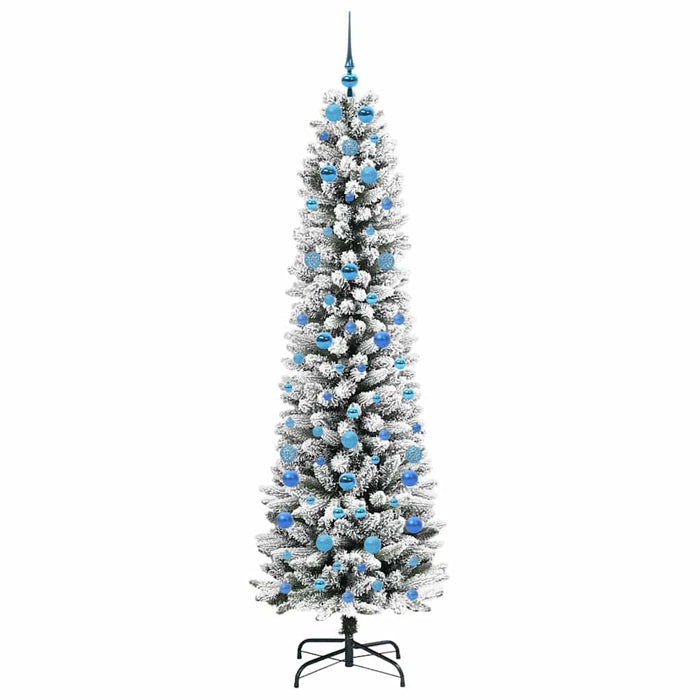 Albero di Natale artificiale con 300 LED Verde e bianco 210 cm 3396124