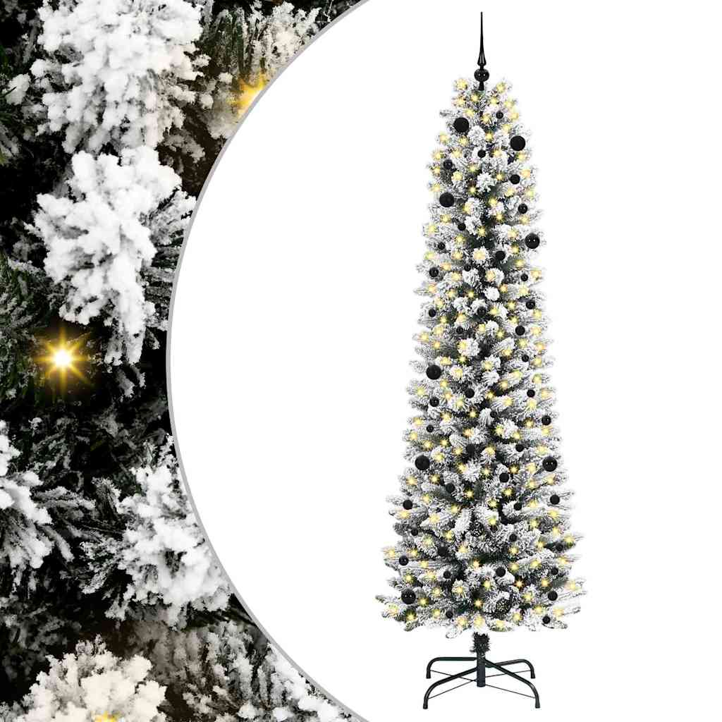 Albero di Natale Artificiale-Albero Natalizio con 300 LED Bianco 240 cm 551638