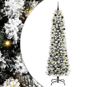 Albero di Natale Artificiale-Albero Natalizio con 300 LED Bianco 240 cm 551638
