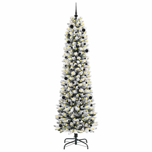 Albero di Natale Artificiale-Albero Natalizio con 300 LED Bianco 240 cm 551638