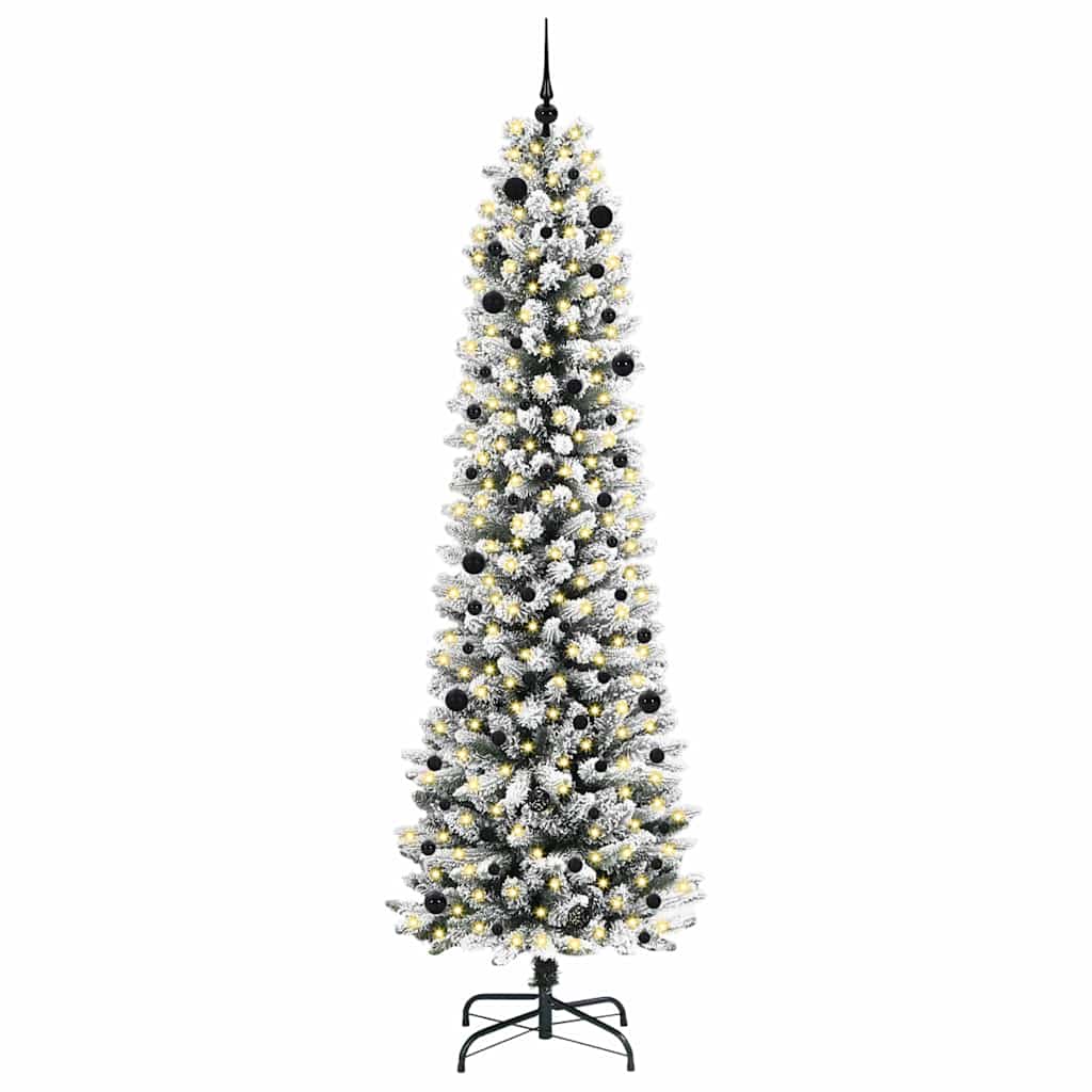 Albero di Natale artificiale con 300 LED Verde e bianco 240 cm 3396130