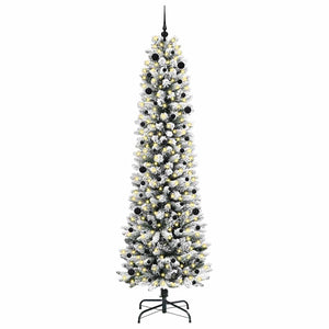 Albero di Natale artificiale con 300 LED Verde e bianco 240 cm 3396130