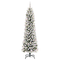 Albero di Natale artificiale con 300 LED Verde e bianco 240 cm 3396131