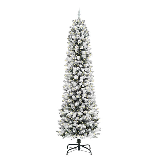 Albero di Natale Artificiale-Albero Natalizio con 300 LED Bianco 240 cm 170407