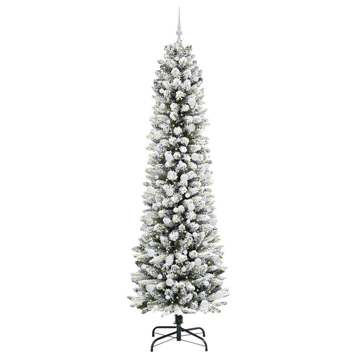 Albero di Natale Artificiale-Albero Natalizio con 300 LED Bianco 240 cm 170407