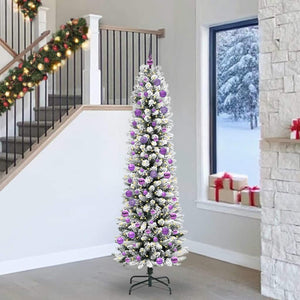 Albero di Natale artificiale con 300 LED Verde e bianco 240 cm 3396135