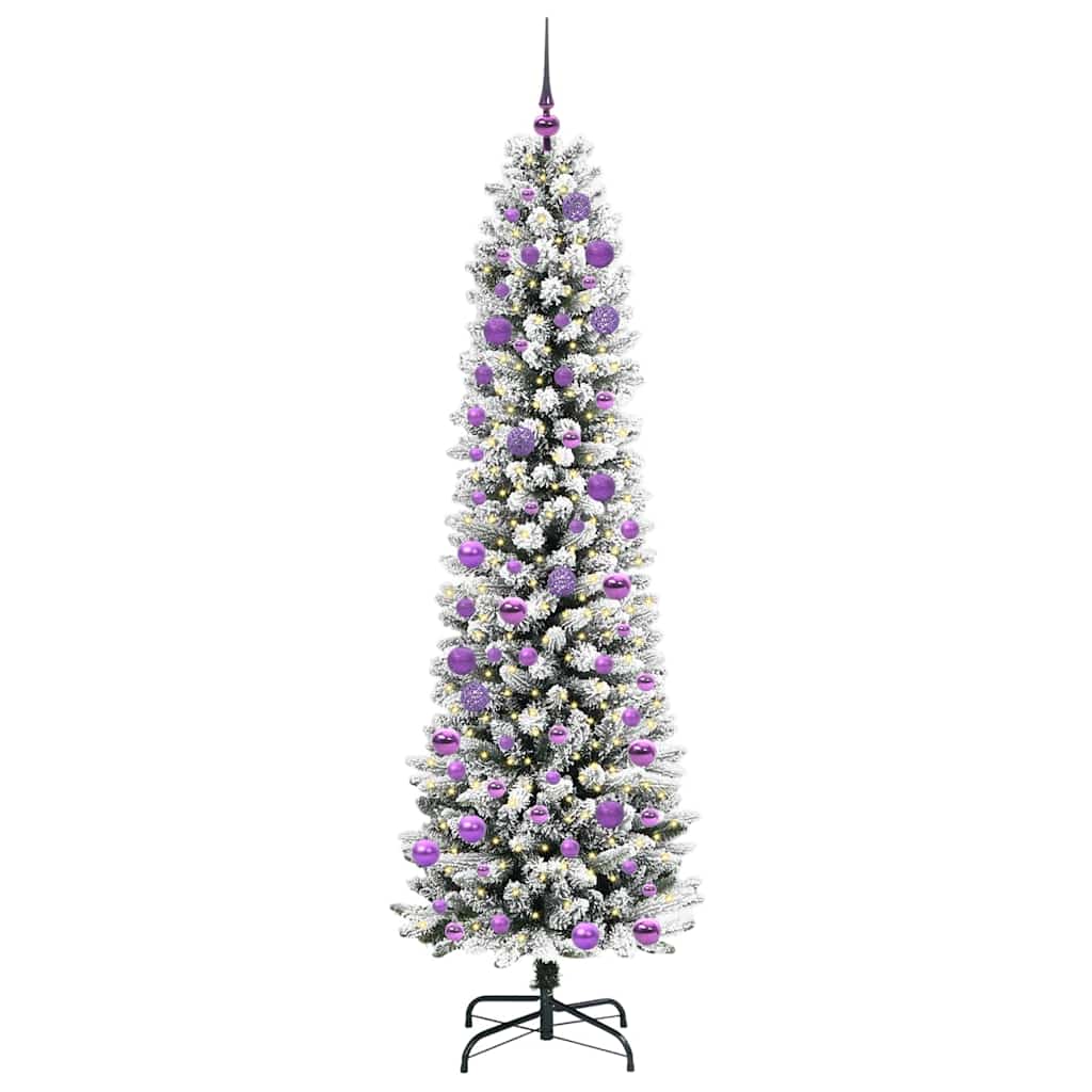 Albero di Natale Artificiale-Albero Natalizio con 300 LED Bianco 240 cm 805752