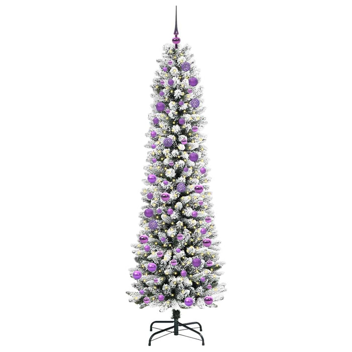 Albero di Natale Artificiale-Albero Natalizio con 300 LED Bianco 240 cm 805752