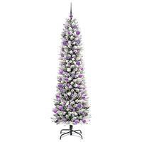 Albero di Natale artificiale con 300 LED Verde e bianco 240 cm 3396135