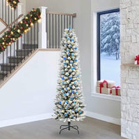 Albero di Natale artificiale con 300 LED Verde e bianco 240 cm 3396136