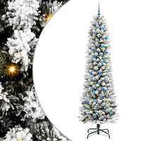 Albero di Natale Artificiale-Albero Natalizio con 300 LED Bianco 240 cm 797368