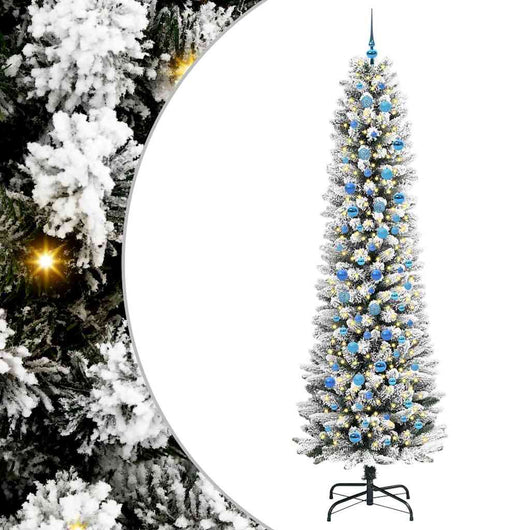 Albero di Natale Artificiale-Albero Natalizio con 300 LED Bianco 240 cm 797368