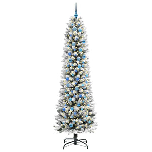Albero di Natale artificiale con 300 LED Verde e bianco 240 cm 3396136