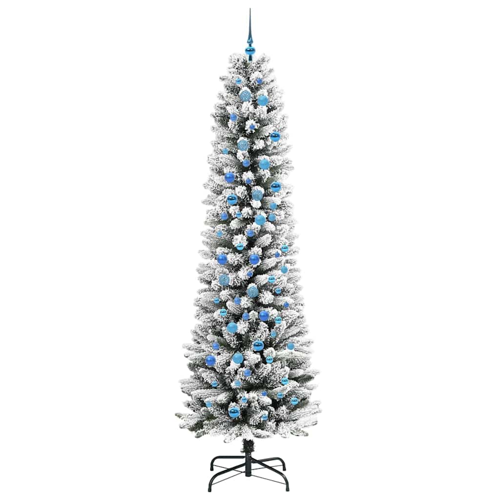 Albero di Natale artificiale con 300 LED Verde e bianco 240 cm 3396136