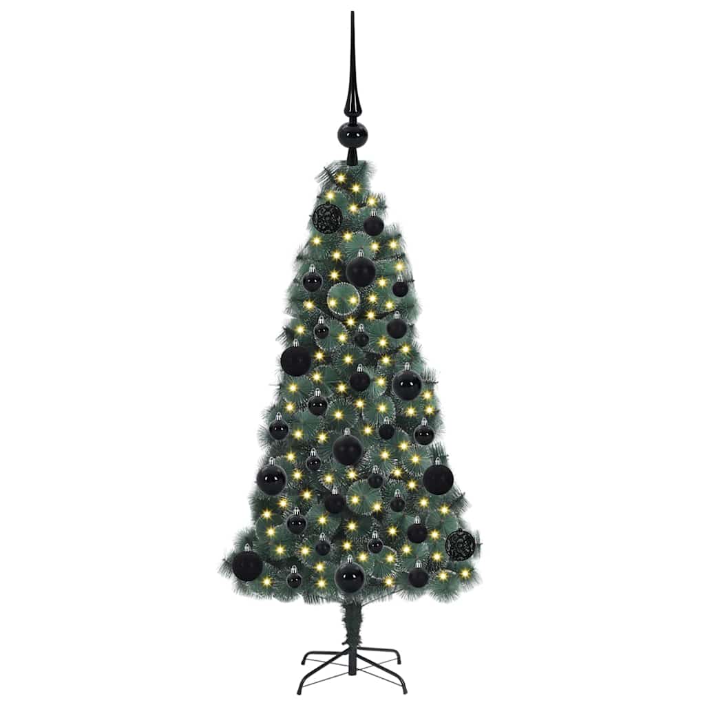 Albero di Natale artificiale preilluminato con set di palline 3396142
