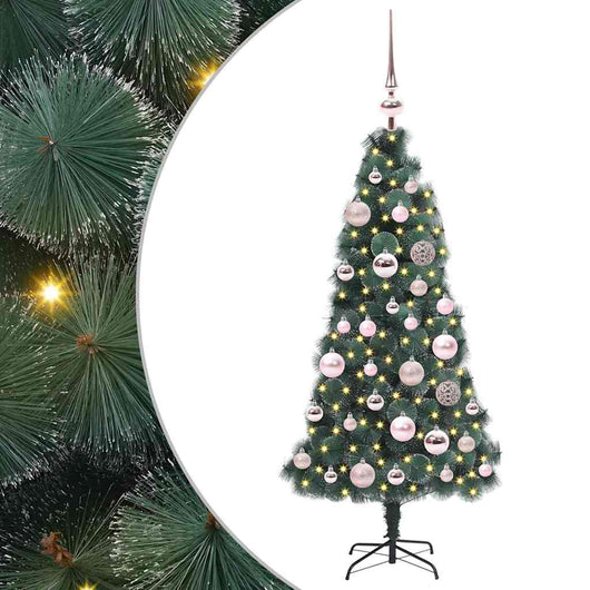 Albero di Natale artificiale pre-illuminato-Albero Natalizio con set di palle 221931