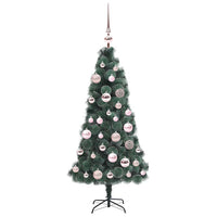 Albero di Natale artificiale pre-illuminato con set di palle 3396143