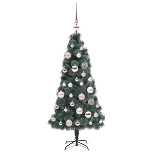 Albero di Natale artificiale pre-illuminato con set di palle 3396143