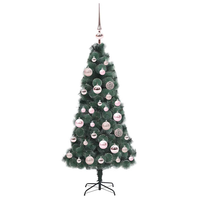 Albero di Natale artificiale pre-illuminato con set di palle 3396143