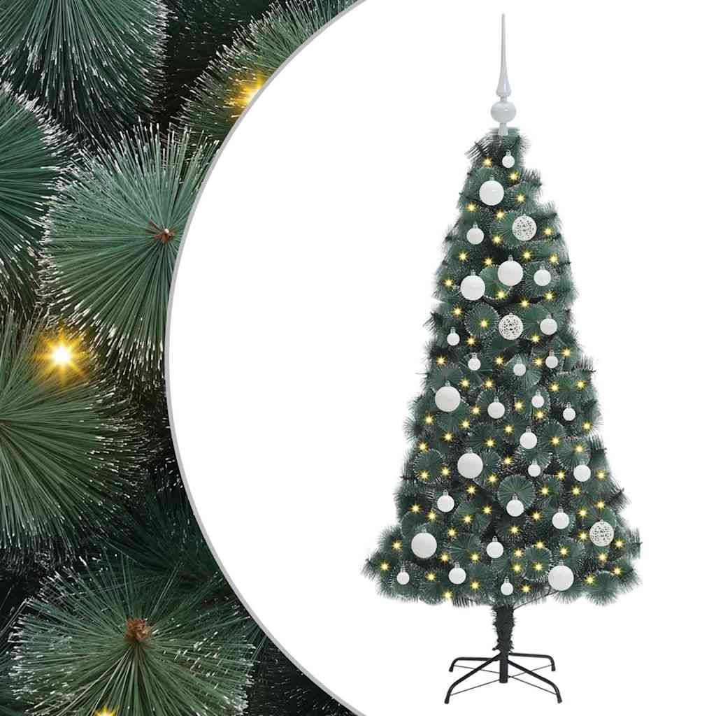 Albero di Natale artificiale pre-illuminato con set di palle 3396144