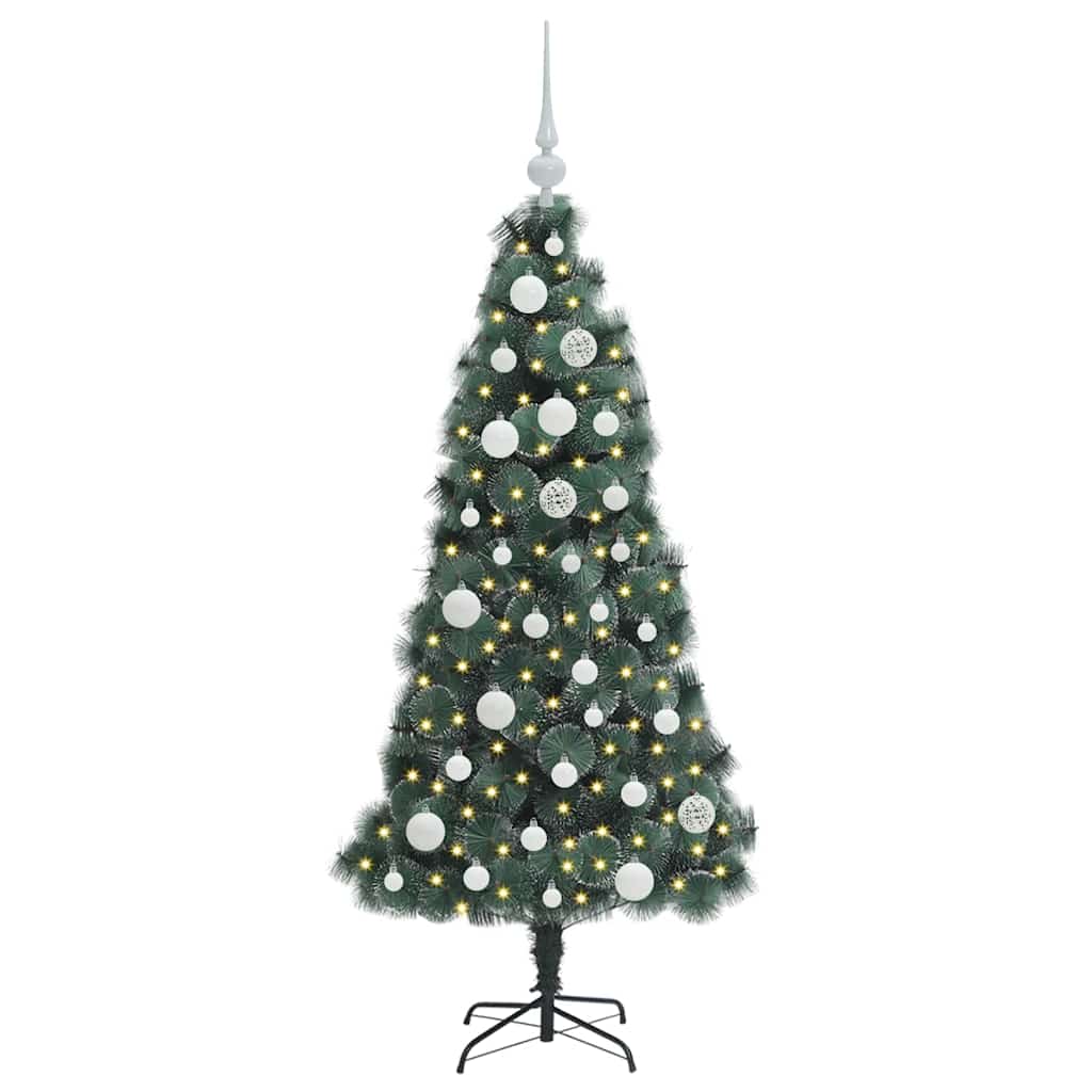 Albero di Natale artificiale pre-illuminato-Albero Natalizio con set di palle 905360